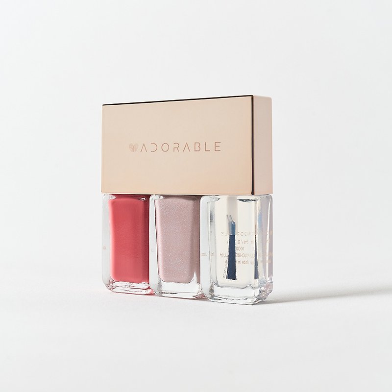ADORABLE Long lasting breathable water-based nail polish - Oganza demystifies Versailles - Nail Polish & Acrylic Nails - Glass Pink