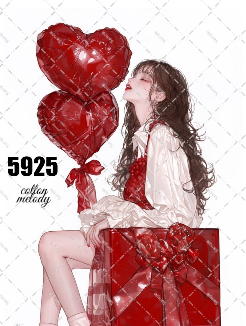 original sticker no.5925 人物ステッカー オリジナルステッカー 人物ステッカー 女の子ステッカー オリジナル人物ステッカー - 貼紙 - 紙 