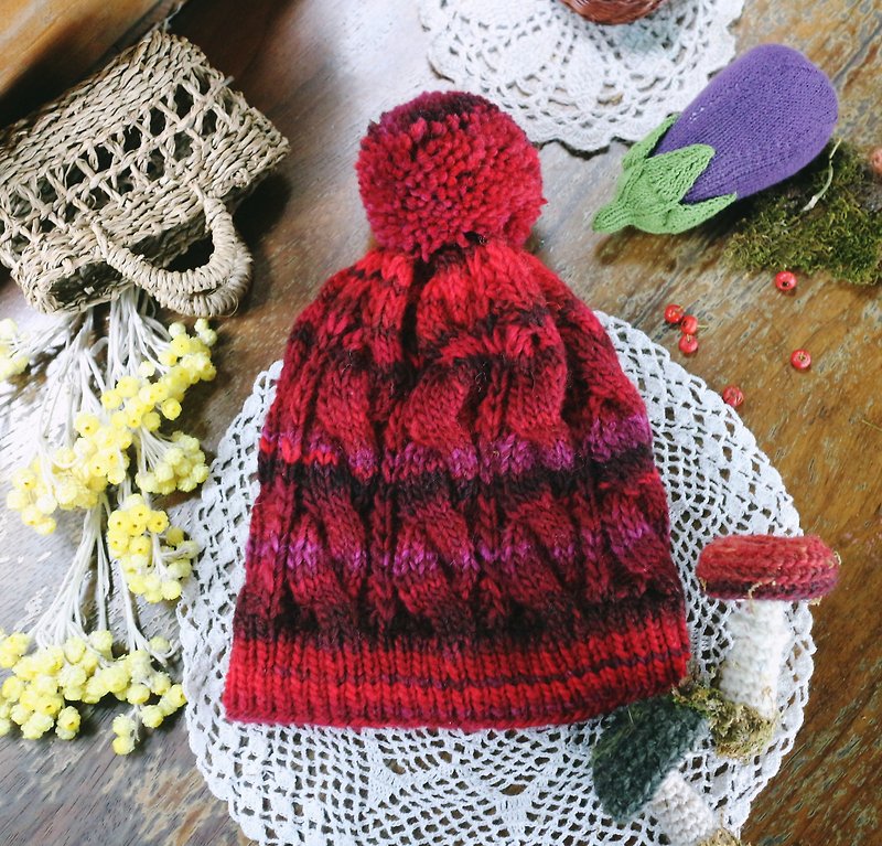 ChiChi Handmade-Thick Warmth-Twist-Woolen Hat - Hats & Caps - Wool Multicolor