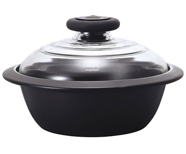 HARIO - (kishiooo)HARIO MNI-225B HARIO IH Induction Cooker Earth Pot Classic Black 2000ml