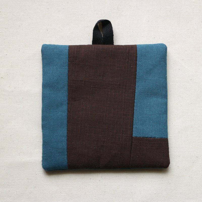 Patchwork Coaster 202 - Coasters - Cotton & Hemp Brown