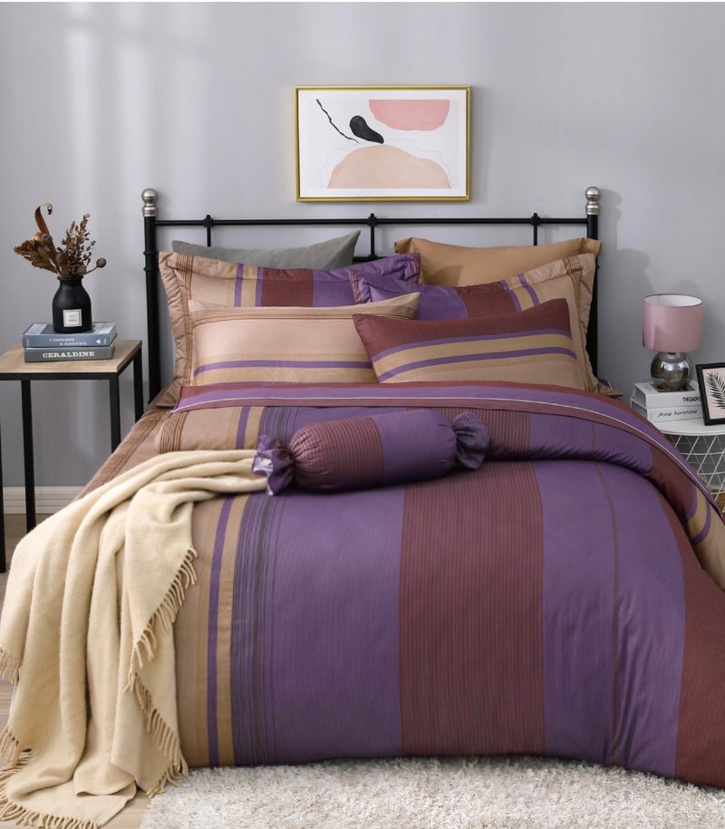 【R892】100% Cotton Combed 40s, Comforter/Quilt - Bedding - Cotton & Hemp Purple