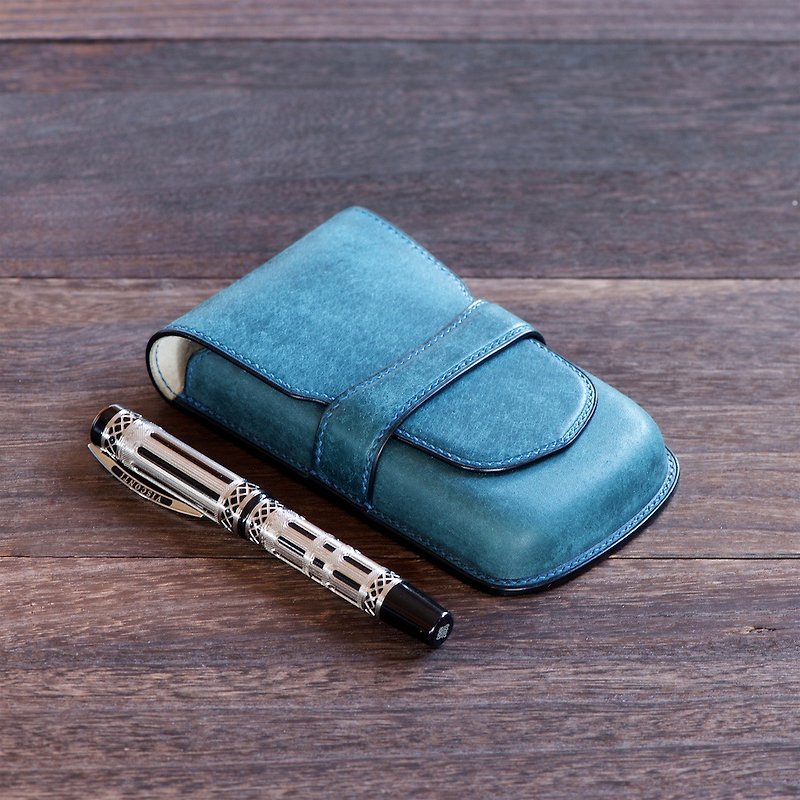 Fountain pen case color order - Pencil Cases - Genuine Leather Black