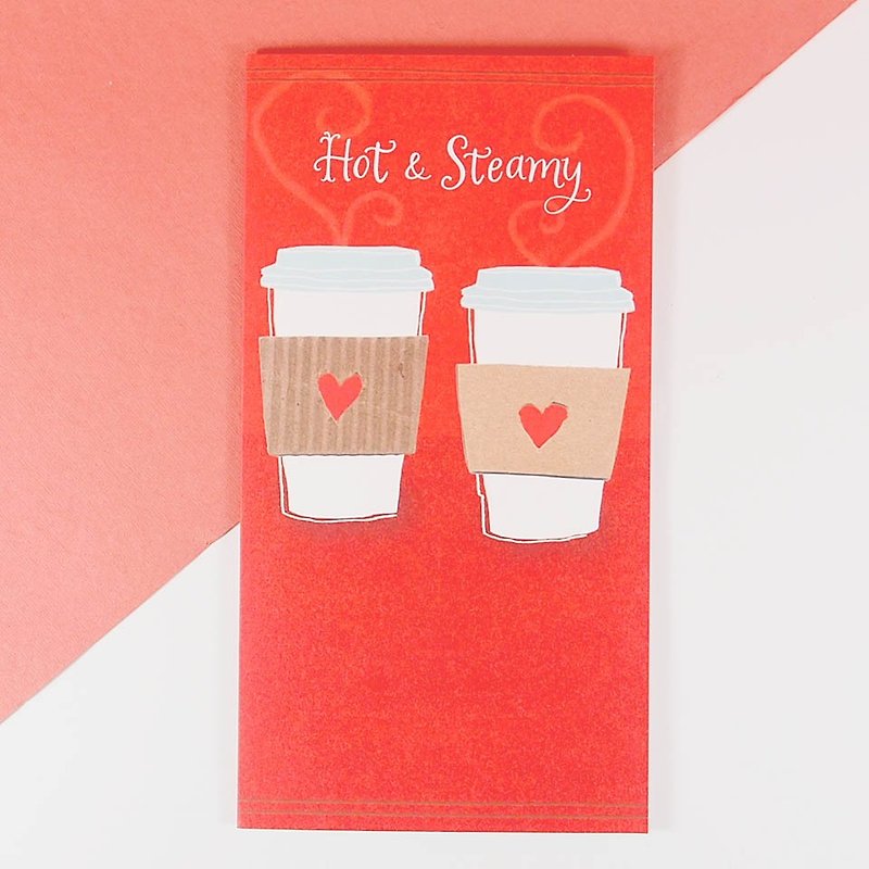 And then busy with you to drink coffee [Valentine's Day card] - Cards & Postcards - Paper Red