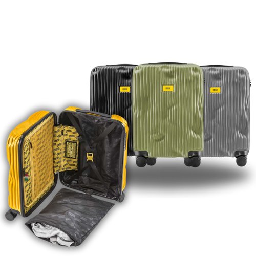 Crash Baggage 港澳館 Crash Baggage STRIPE 登機行李箱 21吋 黑/黃/灰/綠 4 色