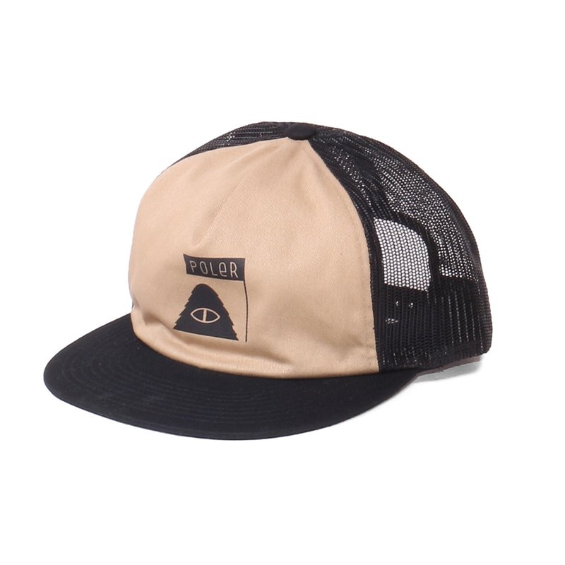 POLERSUMMITTRUCKERカジュアルメッシュベースボールキャップカーキ - 帽子 - その他の素材 カーキ