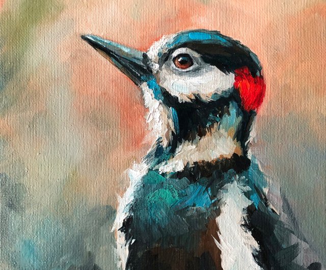 オリジナル油絵鳥の絵装飾部屋 - ショップ ArtLolitaRos