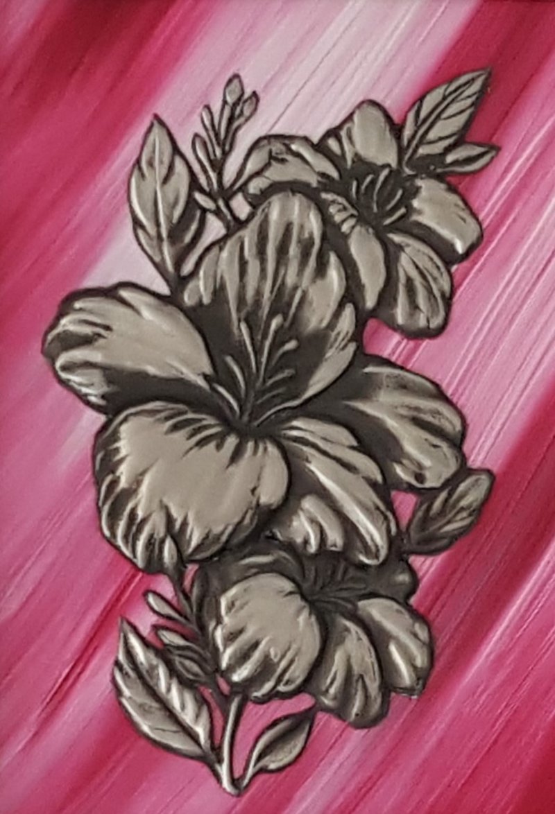 Pin Carving Hibiscus Flower Picture Frame - โปสเตอร์ - วัสดุอื่นๆ 