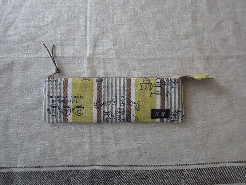 【開動了】個人餐具袋 (條紋和手繪圖騰) - 其他 - 棉．麻 