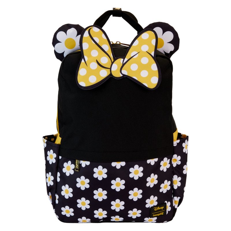 LOUNGEFLY-Minnie classic nylon backpack - กระเป๋าเป้สะพายหลัง - ไนลอน สีดำ