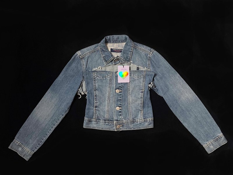 REGETHER古著改製 DenimTop 1set 2pcs 丹寧兩件式上衣-02 - 女上衣/長袖上衣 - 棉．麻 藍色