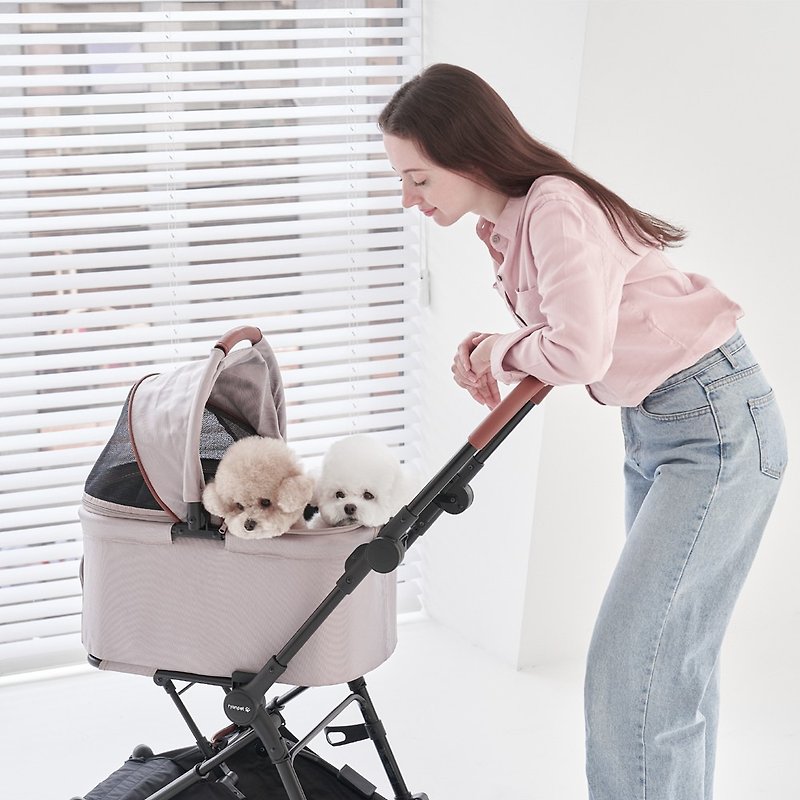 ryanpet step multifunctional pet stroller pet car seat comes with UV radar disinfection lamp - Pet Carriers - Other Materials Khaki