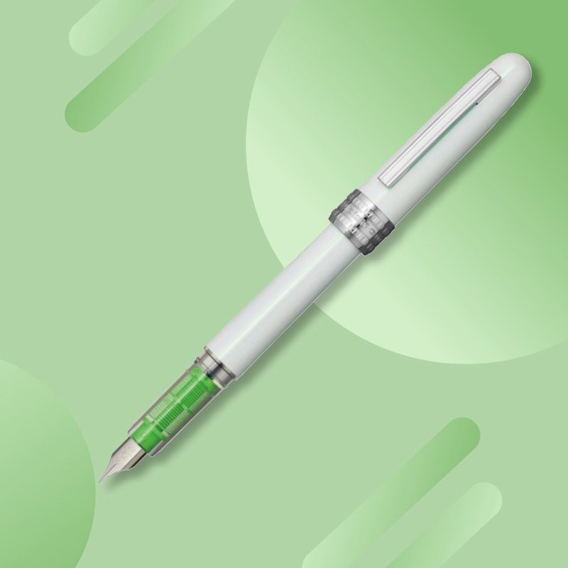 PLATINUM 白金 PLAISIR ARUA鋼筆Healing Green M尖 - 鋼筆 - 其他材質 綠色