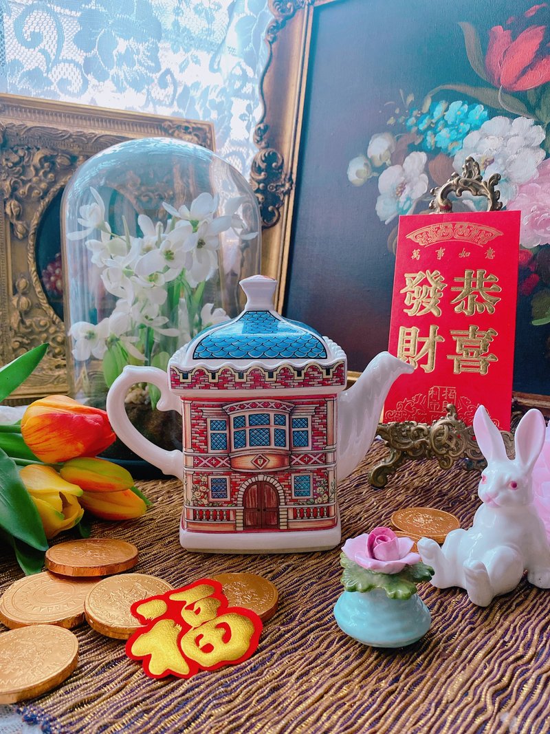 1960年代 サドラー アンティーク ポット スタイル ポット コーヒーポット フラワー ティーポット 在庫 - 急須・ティーカップ - 磁器 多色