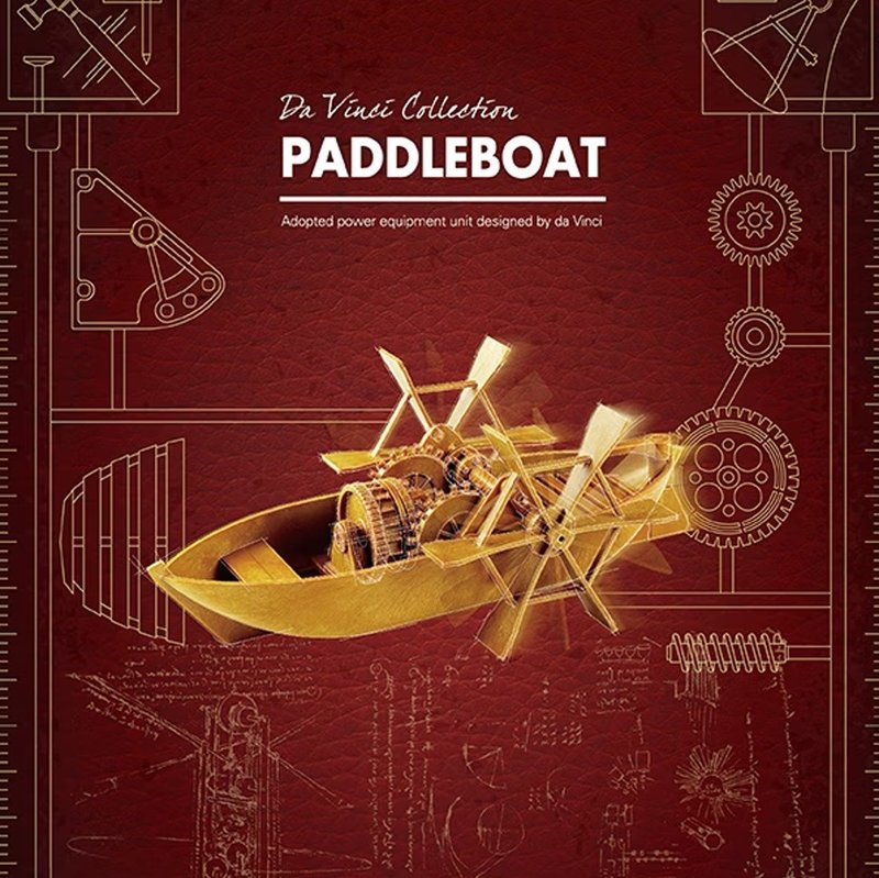 Save Da Vinci-Paddle Boat DIY Assembly Model to your collection - Other - Plastic 