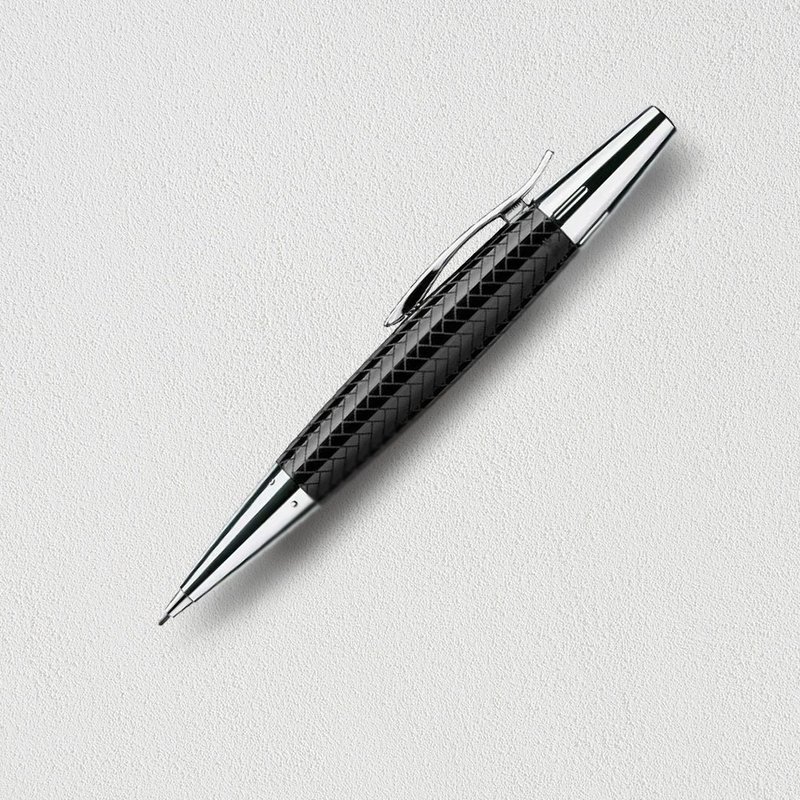 【Faber-Castell】E-MOTION Parquet 1.4mm Rotating Pencil Black Free Engraving - Pencils & Mechanical Pencils - Resin Black