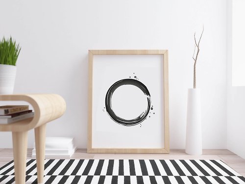 夏日神殿 Print it yourself, minimalist abstract art, modern art, black and white decor