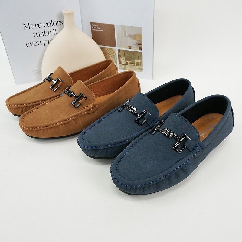 Men's shoes MIT simple buckle casual Peas shoes TM59046 Material Martriou - Men's Casual Shoes - Other Materials 