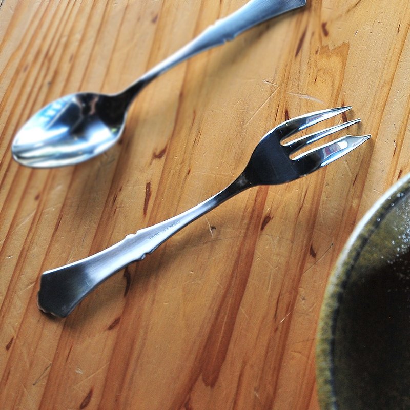 日本高桑金屬 日製典雅不鏽鋼水果甜點叉-4入 - 餐具/刀叉湯匙 - 不鏽鋼 