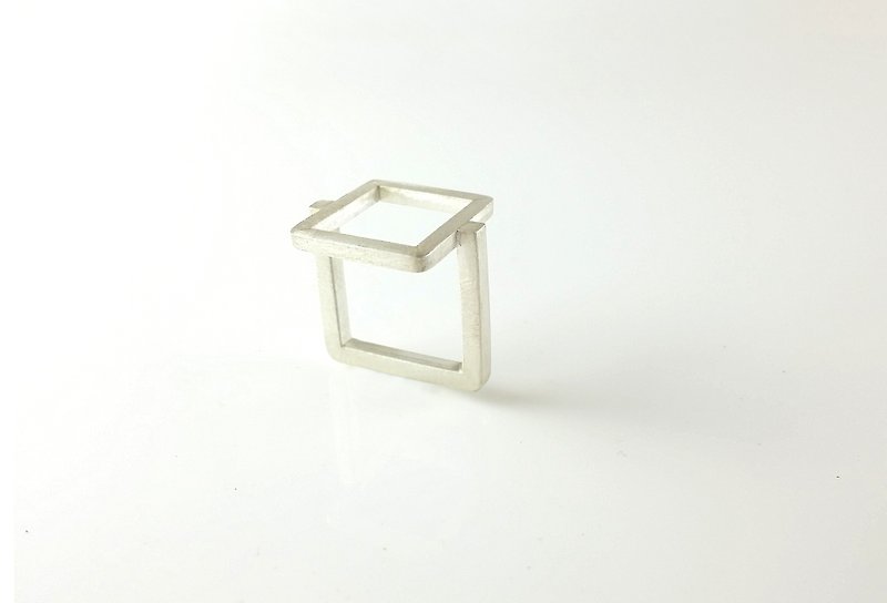 Sterling silver rings, Architectural Series Architecture collection ATR002 manual silver - General Rings - Other Metals White