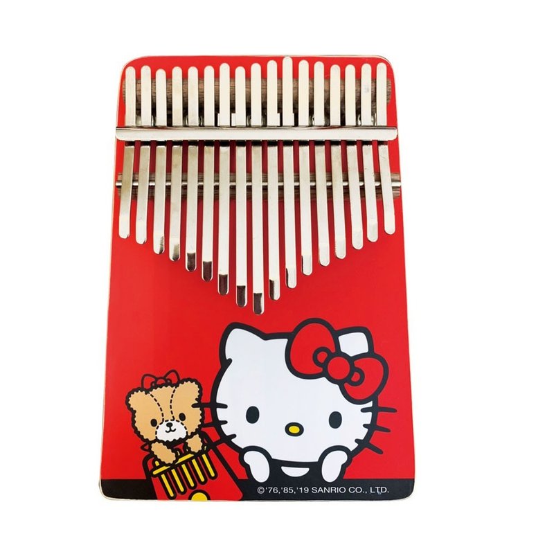 [Genuine authorization] Hello Kitty painted carlimba to send original schoolbag to send tuner - Guitars & Music Instruments - Wood Red