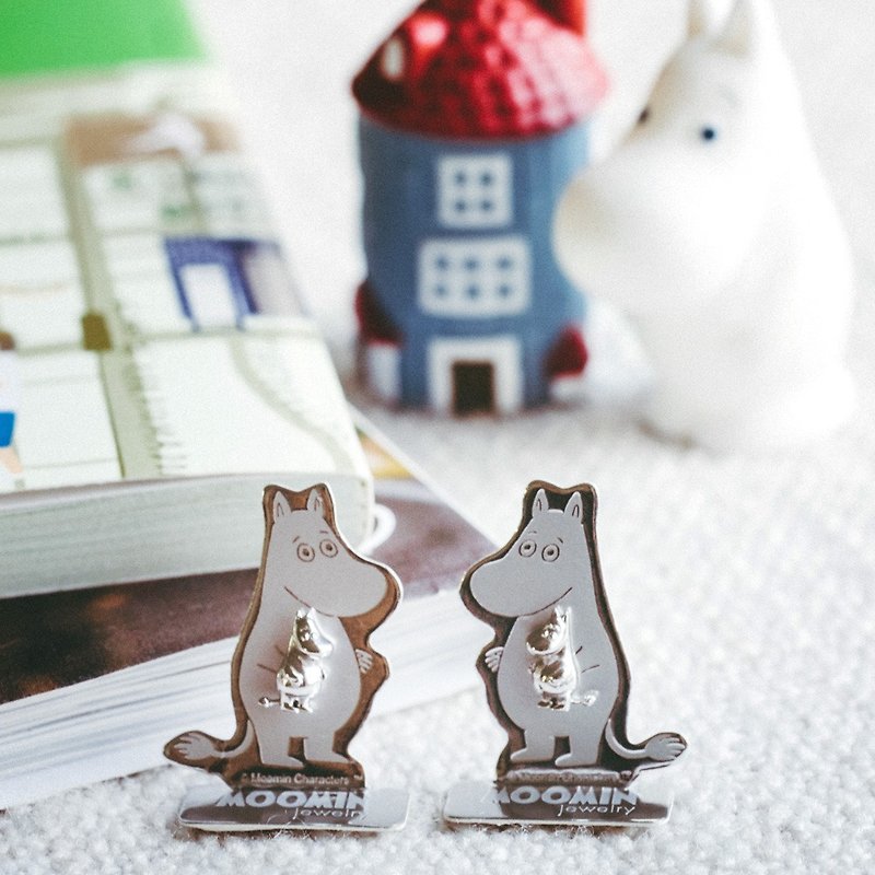 Moomin Earrings - Silver 925 plated with White Gold