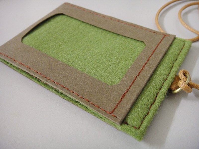 Identity card holder washable pager non-woven fabric (customizable) - ID & Badge Holders - Paper Green