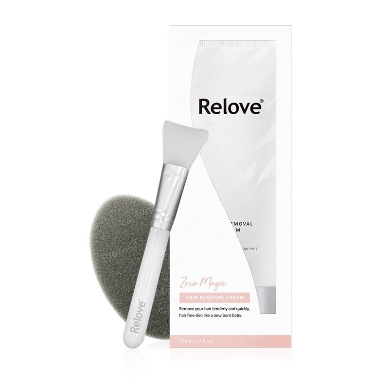 Relove 瞬淨 Ku溜零毛髮霜200ml 加大增量版 (盒內附矽膠刷&海綿) - 其他 - 其他材質 