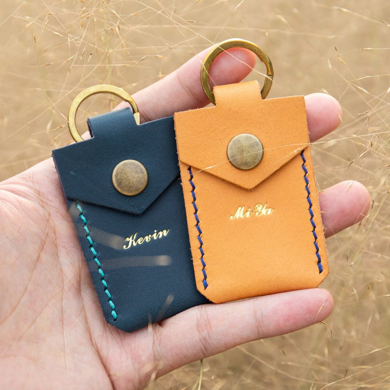 [Magnetic buckle/security card holder/access control card holder/sensor card holder] Mister handmade material package - Leather Goods - Genuine Leather Multicolor