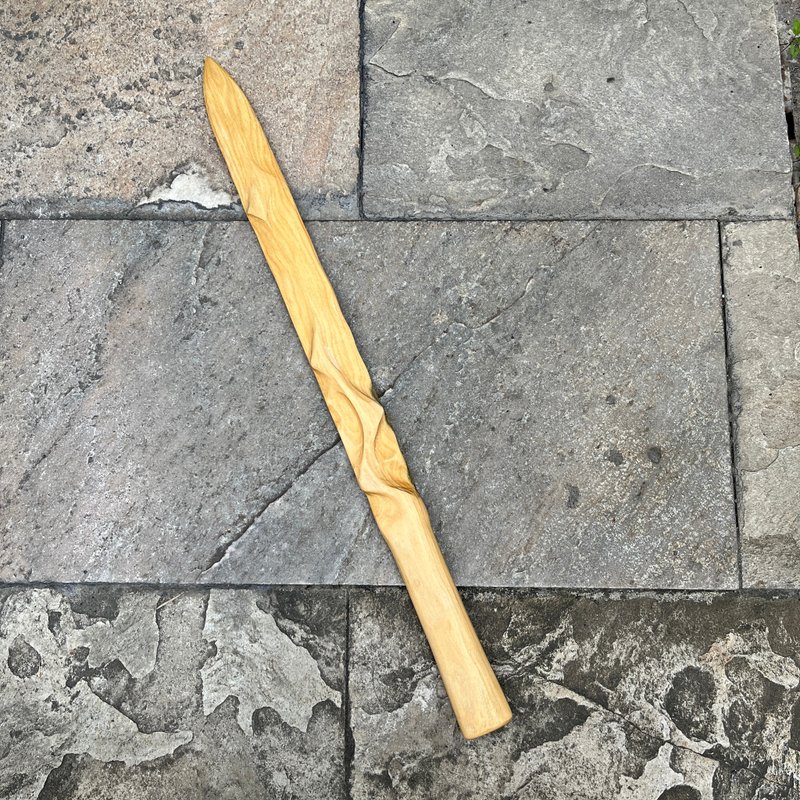 我販劍　魔劍　郎青皂白　綠檀藝術木刀　手工木劍　運動 太極劍 - 擺飾/家飾品 - 木頭 綠色