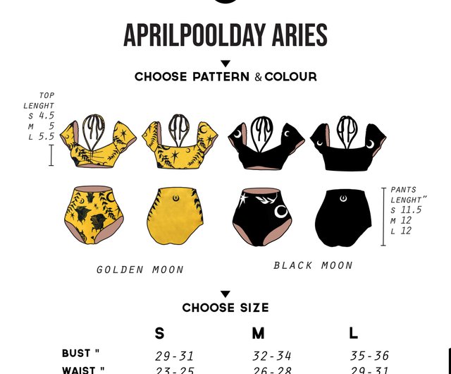 APRIL POOLDAY セパレート水着 Mサイズ Aprilpoolday水着/ARIES/ゴールデンムーン - ショップ