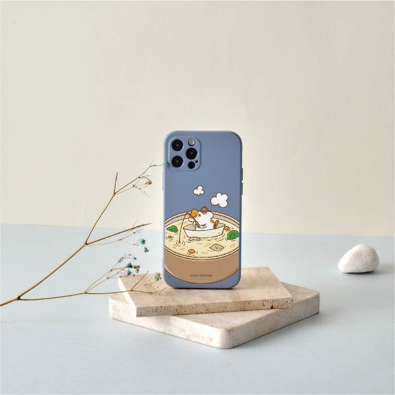 歐吉喵NEKO OJIMEOW紙船濃湯全包iPhone手機殼 - 手機殼/手機套 - 矽膠 多色
