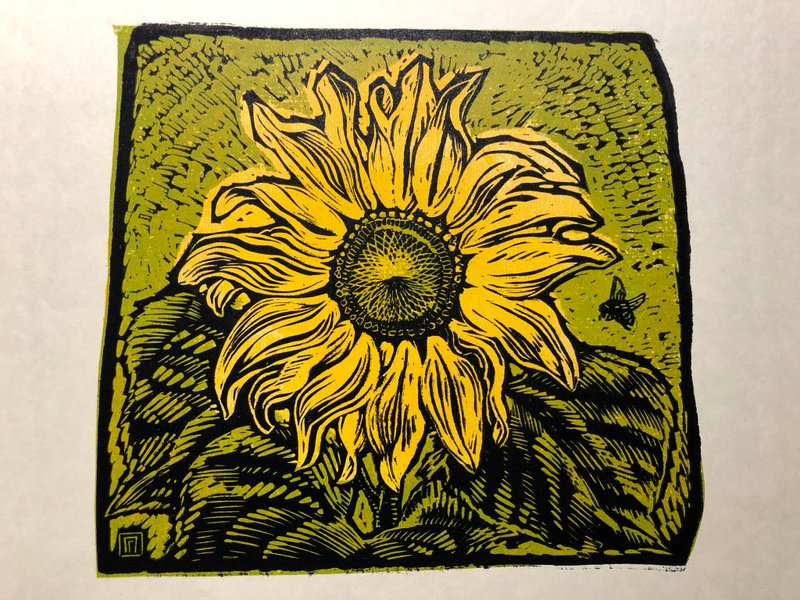 Radiant Sunflower Vintage Color Lithograph Wall Art Home Decor - 海報/掛畫/掛布 - 紙 黃色