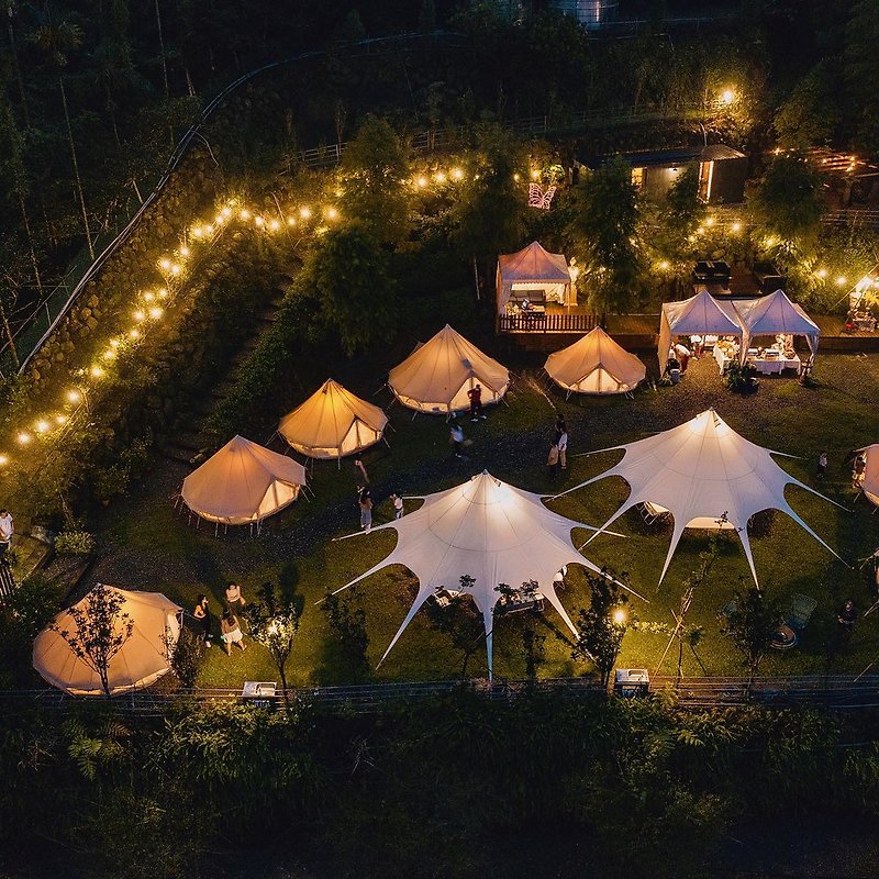 【體驗】【每人3800起】山思雲想 一泊五食美學露營・馬賽克燈/花藝體驗