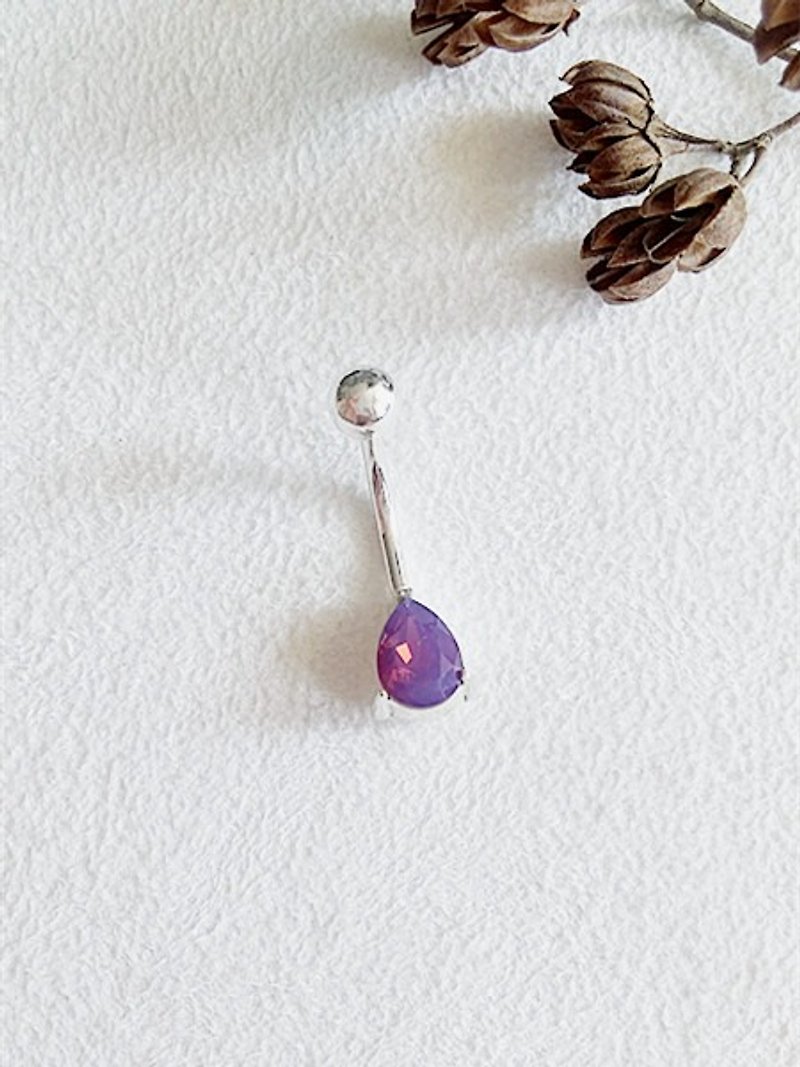 Belly ring Water droplets Purple Sterling Silver - Other - Sterling Silver Multicolor