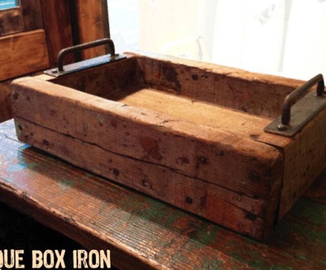 数量限定 OWB-S 古材 ボックス アイアン 木箱 収納 ビンテージ ウッド