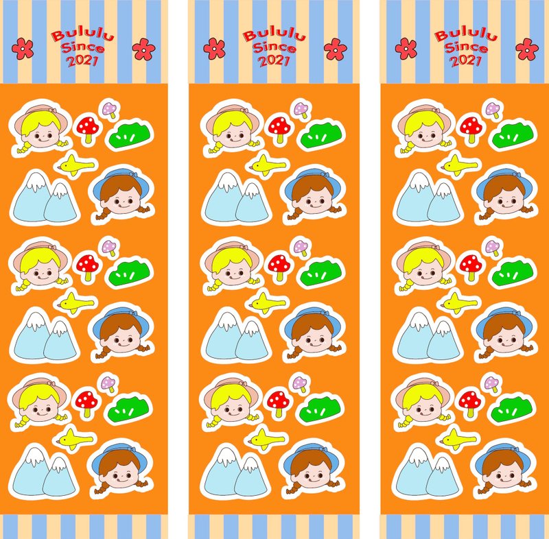 BULULU STICKER SHEET - 貼紙 - 紙 