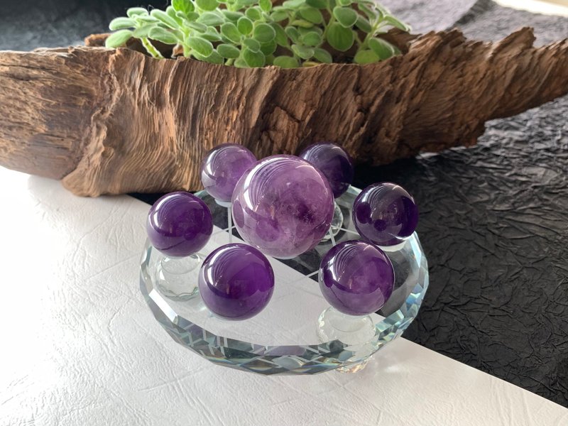 快速出貨 天然紫水晶七星陣 招貴人 開智慧 穩定心神 2 - 擺飾/家飾品 - 水晶 紫色