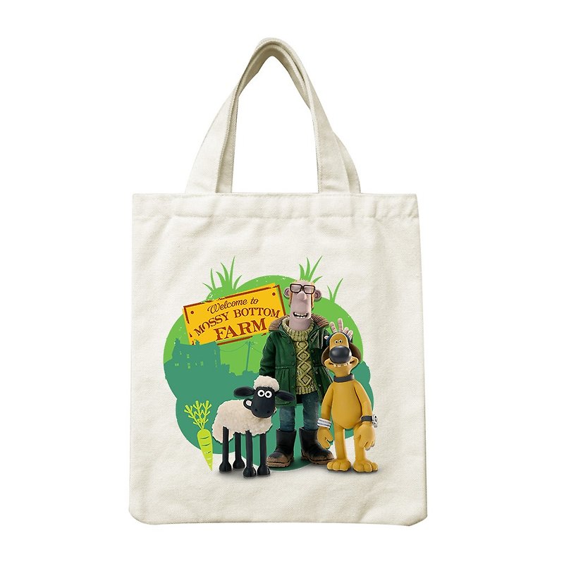 Shaun The Sheep - picnic package: [happy farm], CA2AI06 - Handbags & Totes - Cotton & Hemp Green