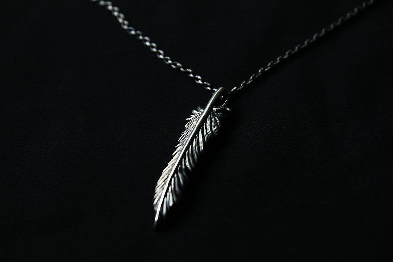 //haus// Liberty Feather Handmade Silver Jewelry - สร้อยคอ - โลหะ สีเงิน