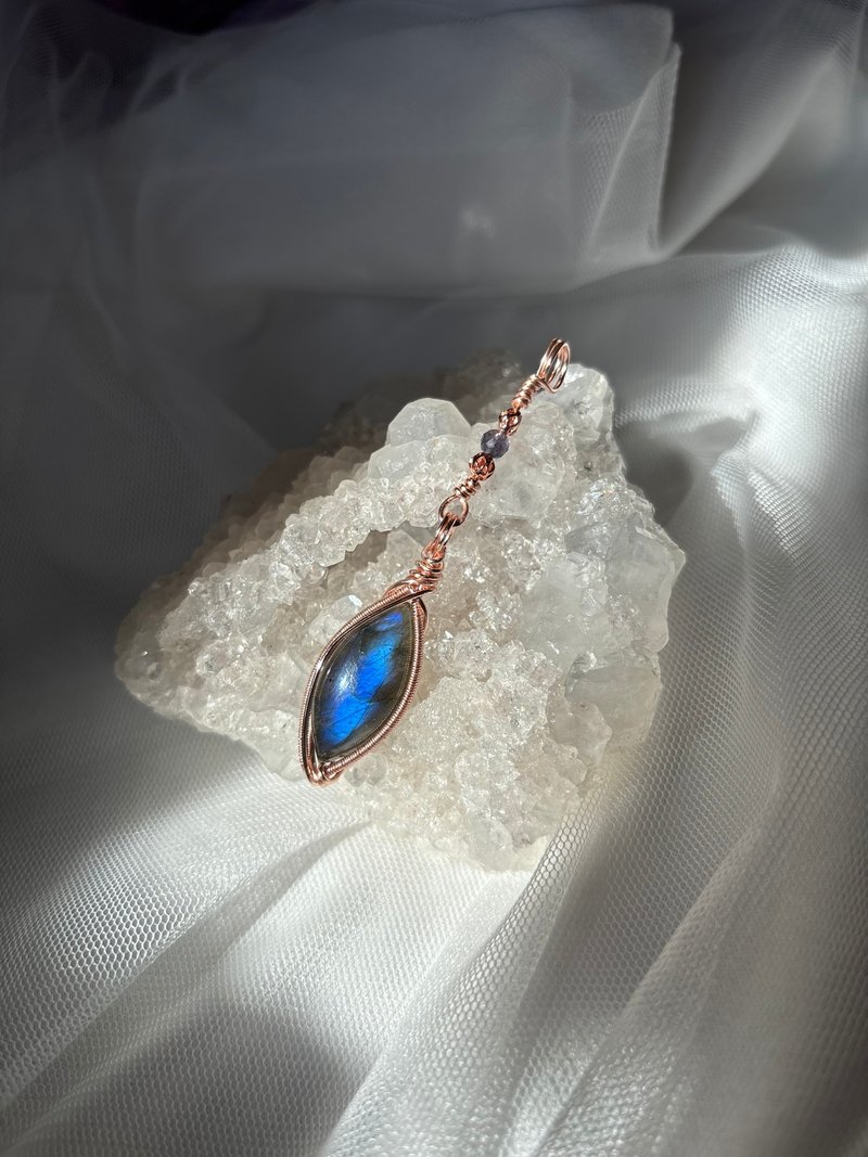 珍飾 - 馬眼拉長石吊墜 - 項鍊 - 水晶 