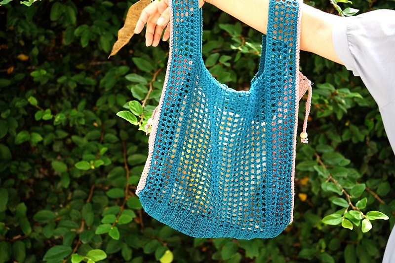 mesh woven clutch - Handbags & Totes - Cotton & Hemp 
