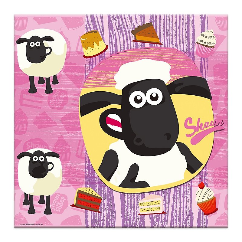 笑笑羊正版授權(Shaun The Sheep)-無框畫(70*70cm/80×60cm) - 壁貼/牆壁裝飾 - 棉．麻 粉紅色