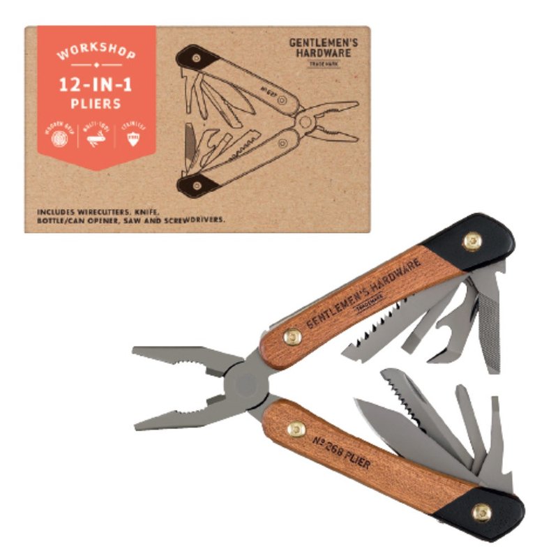 【Gentlemen's Hardware】鉗子多功能工具 - 露營用品 - 不鏽鋼 咖啡色