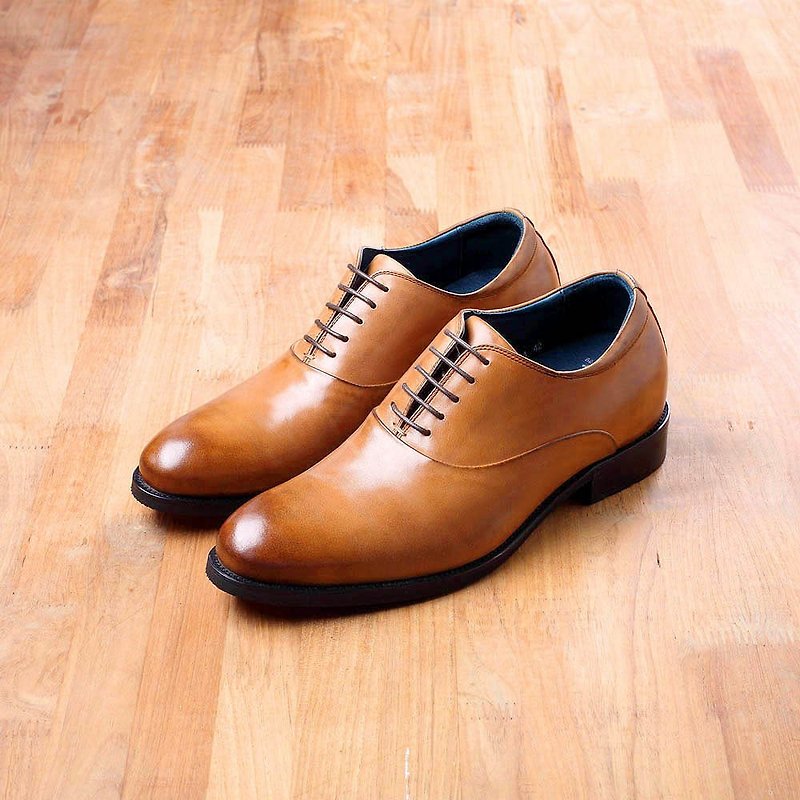 Vanger 绅高. 面高高 oxford leather shoes Va224 Brown - รองเท้าลำลองผู้ชาย - หนังแท้ สีนำ้ตาล