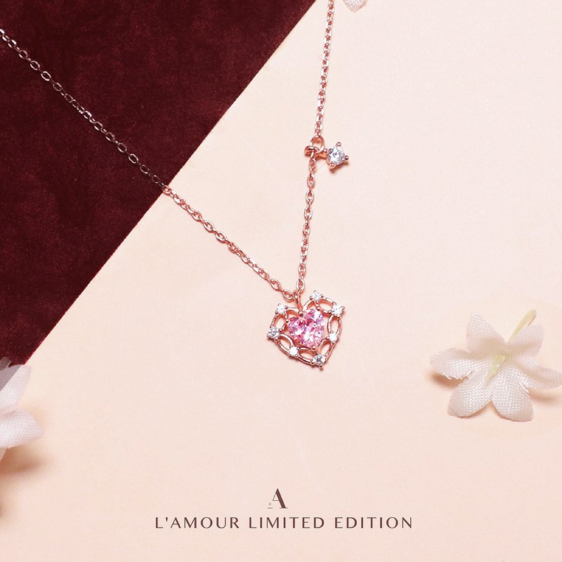 L'amour 愛情密語頸鏈 - 項鍊 - 純銀 