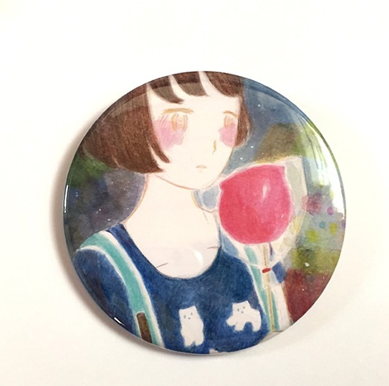 - Memories of Summer - girl can badge * apple candy * - Other - Other Materials Blue