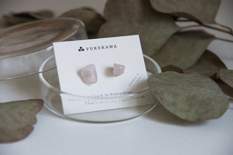 CRACK | Mineral Earrings | EARRINGS - Earrings & Clip-ons - Crystal Pink