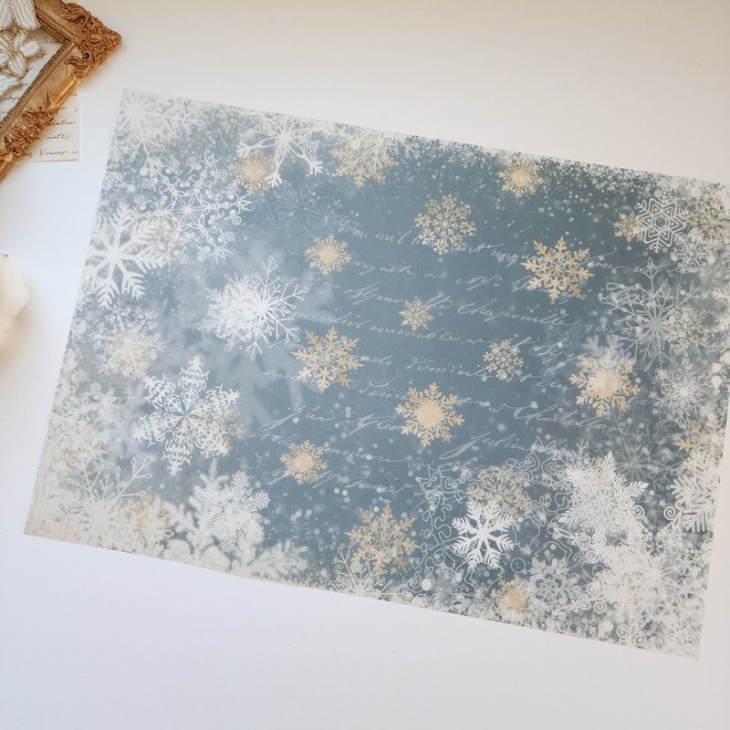 Snowflake Tracing Paper 1 - อื่นๆ - กระดาษ สีน้ำเงิน