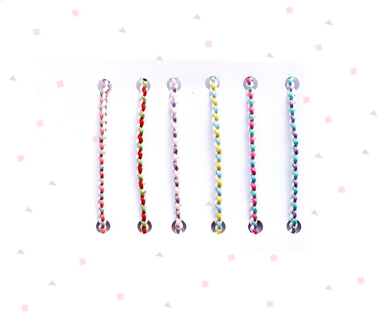 (Please ask before placing an order) Braided bracelet pull handle series 1, very fine style, optional two pieces for customization - Bracelets - Waterproof Material Multicolor
